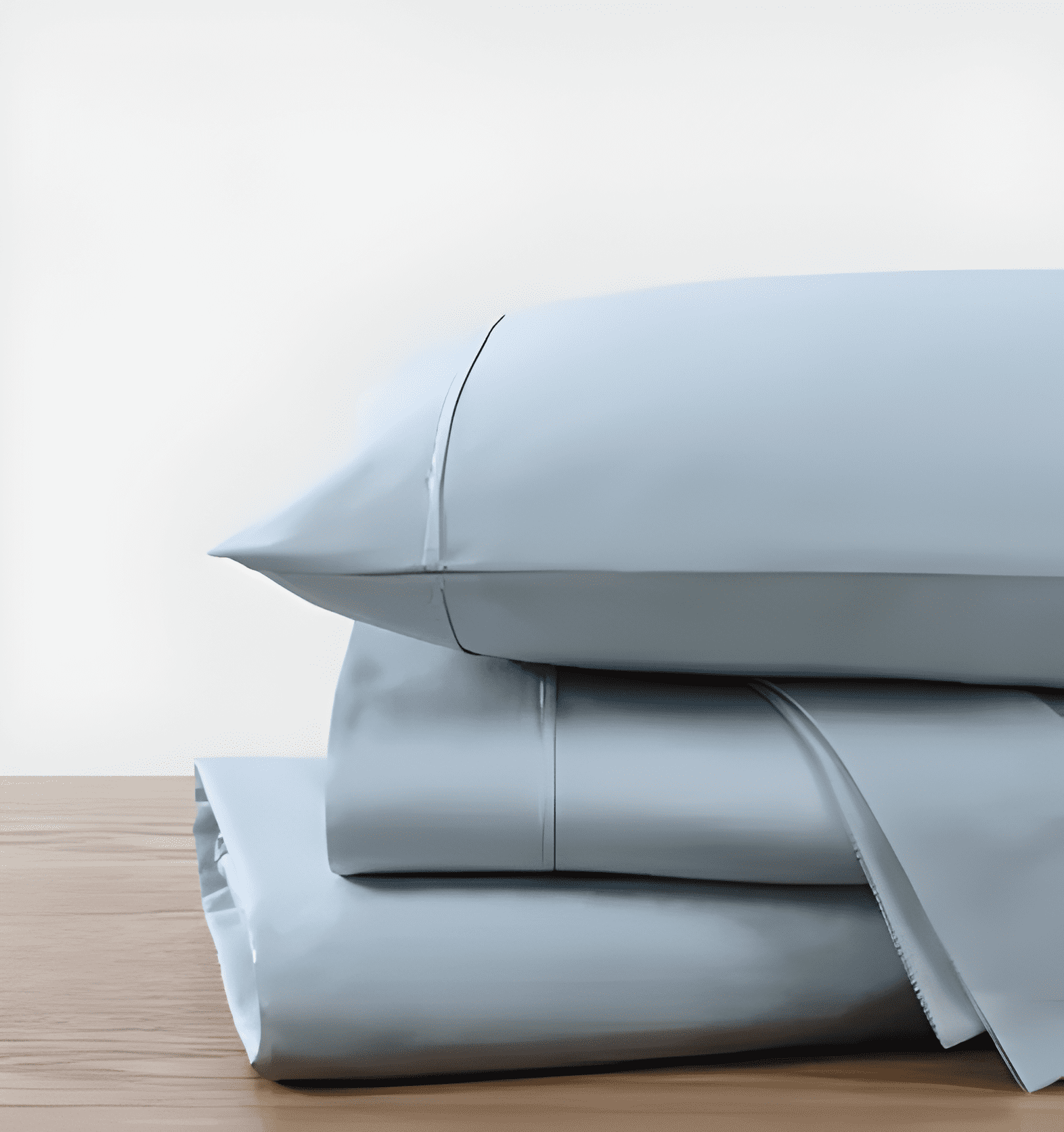 Kindlier 100% Organic Cotton Sheet Set – Deep Pocket Bedding Set Full, Sky Blue