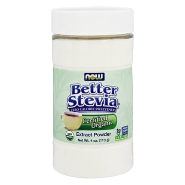 NOW Foods - Édulcorant en Poudre Biologique BetterStevia - 4 oz