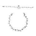 thumbnail image 2 of ruzhgo Ladies Rhinestone Bracelet Anniversary Birthday Party Wedding Engagement Dating Decor Hand Chain Jewelry for Woman Type 1 Type 1, 2 of 6