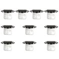 thumbnail image 1 of OULII 10Pcs Replacement Cabinet Hinges Self Closing for Door Cupboard Kitchen Use Iron White Nickel, 1 of 6