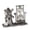 Argent, variante sur Sablier Style Rétro Sablier Minuterie Sablier Centre de Table Statue Ornements pour Bureau Bureau Chambre Décoration Cadeau d'Anniversaire Doré,Auré