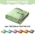 thumbnail image 3 of Air Conditioning Blanket High Grade Feeling Silk Summer Quilt Cotton Silk Slippery Tear Resistant 71x87IN Comforters Queen Size Soft Throw Blankets for Couches for Chair, Sofa, Home Decor, 3 of 8