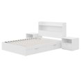thumbnail image 2 of Nexera Hunter Lit plateforme avec tête de lit et 2 tables de nuit, 2 of 9