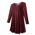 thumbnail image 2 of LARACE T-Shirts à Manches 3/4 pour Femmes Col Rond Crochet Amples Décontractés Chemises Blouses Hauts Bordeaux 1X, 2 of 5