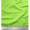 thumbnail image 1 of Soimoi Georgette Viscose Fabric Curve Diamond & Clock Tower Architectural Print Sewing Fabric Yard 42 Inch Wide, 1 of 3