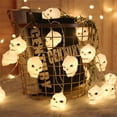 thumbnail image 4 of TIMIFIS Halloween Lights Halloween Skull Lights LED String Lights Halloween Decoration Props Halloween Decorations - Fall, 4 of 7