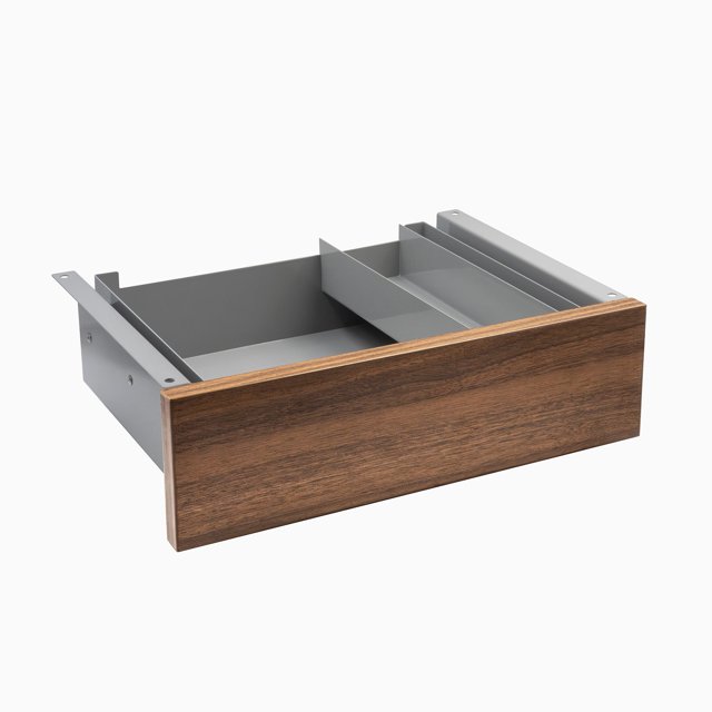 Desky Minimal Under Desk Drawer - Jarrah Legno Laminate / Grey