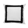 thumbnail image 1 of Versailles - Valentina Cushion Cover, 20" x 20", Machine Washable, Black, 1 of 4