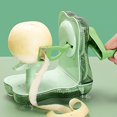 thumbnail image 4 of Ergonomic Handle Suction Cup Bottom Sharp Fruit Peeler 2 in 1 Hand Held Fruit Peeler Cutter Kitchen Accessories, 4 of 8
