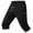 Black, variant on Mens Elastic Waist Shorts with Pockets for Men Solid Color Drawstring Closure Casual Pants 1 Pc