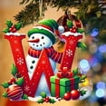 thumbnail image 3 of Bdday 26 Letters Christmas Tree Decoration Pendant Christmas Tree Ornaments Personalized DIY Christmas Ornaments Christmas Decoration Xmas Tree Hanging Decor Feature, 3 of 4