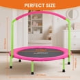 thumbnail image 4 of ATIVAFIT Trampoline pour Enfants de 36“ avec Grande Poignée, Mini Trampoline Compact Intérieur/extérieur pour Tout-Petits de 2 à 6 Ans (Rose), 4 of 8