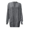 thumbnail image 3 of Cardigans pour Femmes à devant Ouvert, Manches Longues, Manteau en Tricot Torsadé avec Poches, Cardigans pour Femmes, 3 of 6