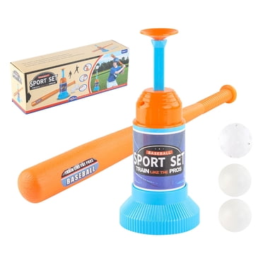 Machines de Lancer de Baseball Ajuster Machine de Lancer de Baseball Ensemble Combiné Enfants Extérieur Jouet Sportif à Catapulte de Baseball