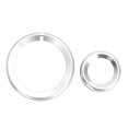 thumbnail image 3 of 2Pcs en Alliage d'Aluminium Centre de Contrôle Multimédia Bague de Bouton Ajustement pour Alfa Romeo Giulia / Stelvio 2020 Argent, 3 of 7