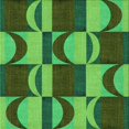 thumbnail image 1 of Ahgly Tapis d'Intérieur Lavable en Machine Carré Transitionnel Vert Forêt Foncé, 7 Pieds Carré, 1 of 7