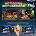 thumbnail image 4 of Startastic Solar Laser Christmas Projector Lights Outdoor, Remote Controlled Solar/USB Rechargeable Holiday Laser Lights Projector W/ Dusk to Dawn Sensor & Timers, Weatherproof, 4 of 7