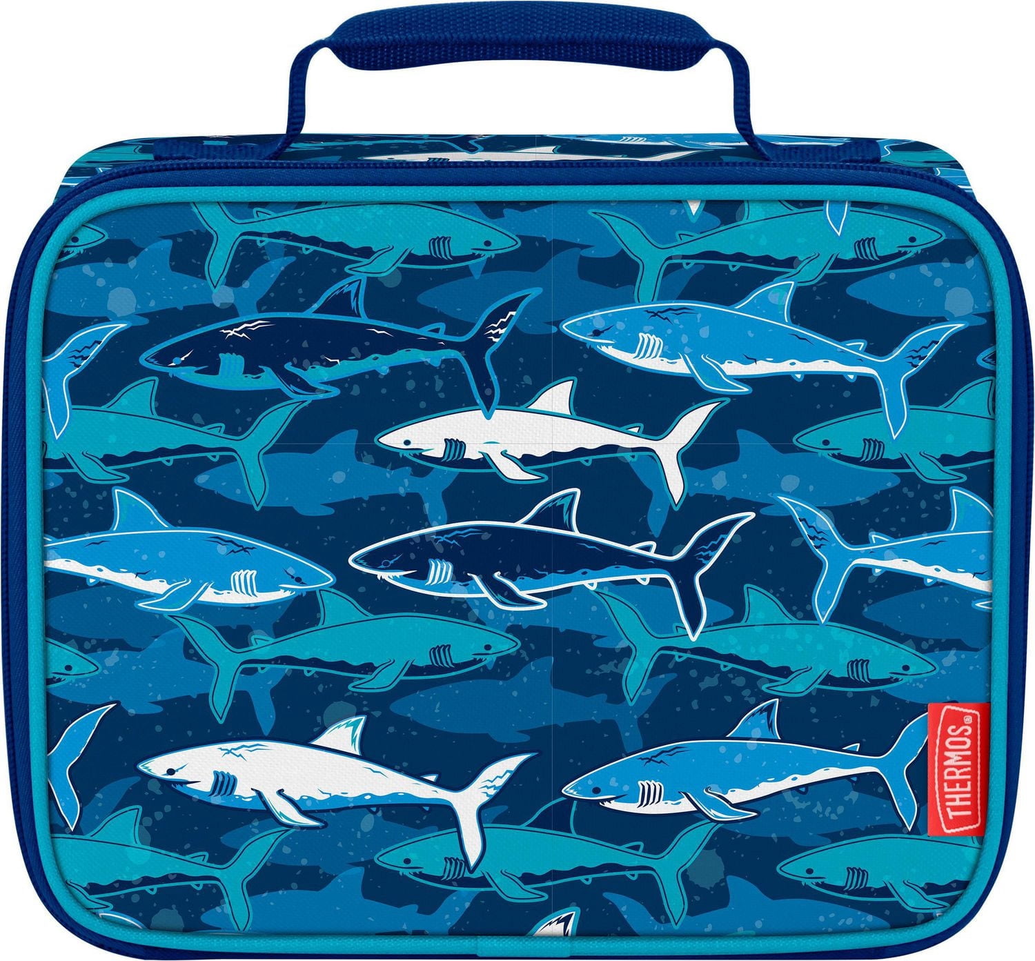 Sac à Lunch Isotherme à Compartiment Unique Thermos Pour Enfants Avec Doublure, Requins