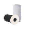 thumbnail image 3 of 100 Yards Length Wide Braided Elastic Rope Knitted Elastic Band for DIY Sewing Crafts/Mask 3mm Black, 3 of 9