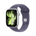 thumbnail image 1 of Apple Watch Series 11 GPS 46mm Silver Aluminium Case with Purple Fog Sport Band - M/L, 1 of 5