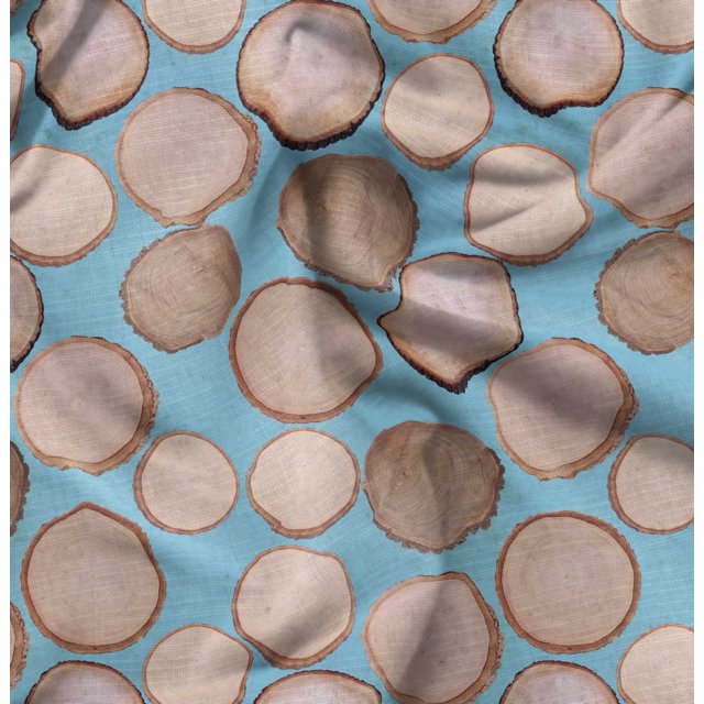 Soimoi Velvet Fabric Shells Ocean Printed Craft Fabric by the Yard 58 Inch Wide