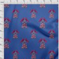 thumbnail image 3 of oneOone Polyester Lycra Fabric Leaves|Bird & Floral Block Print Sewing Fabric BTY 56 Inch Wide, 3 of 4