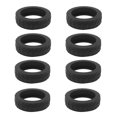 thumbnail image 1 of 8 Pcs Housse Universelle pour Roues de Valise, Résistante à l'Usure, Housse pour Chariots, Housse pour Roulettes, Boîte à Bagages, Manchon Protecteur en Silicone pour Roulettes, Noir, 1 of 6