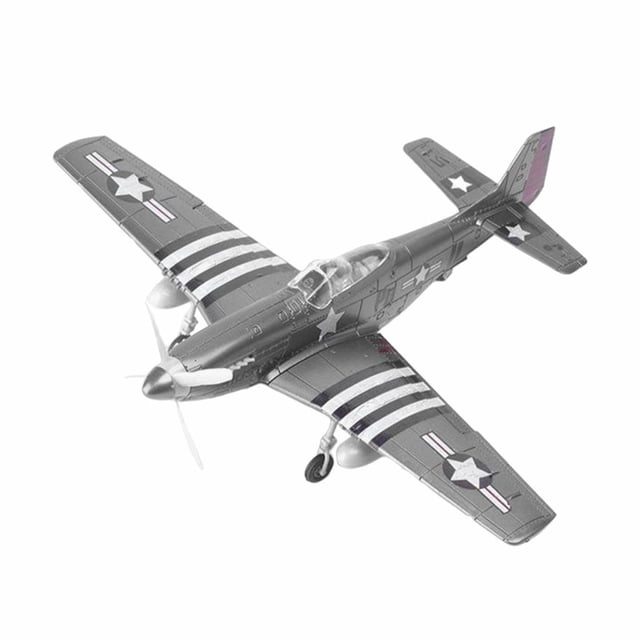 Milaget WWII Fighter Model Aircraft Assemble Model Kits Living Room DIY Bright Gray