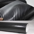 thumbnail image 2 of 4D Carbon Fiber Wrap Roll DIY Sticker for Car Auto Vehicle Decor 30x152cm (Black), 2 of 6