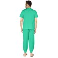 thumbnail image 4 of Inkmeso Ensemble de Pyjama Uni pour Hommes, Manches Courtes, Vêtement de Nuit à Col Rond, Ensemble de Pj, 4 of 7