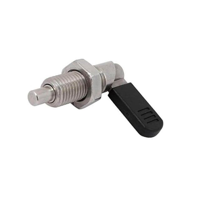 facefd 1x Pistons d'Indexation Type L Boulons de Verrouillage en Acier Inoxydable Filetage Fin Argent M16-6