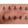 thumbnail image 4 of oneOone Cotton Poplin Dark Peach Fabric Tree & Geometric Block Sewing Craft Projects Fabric Prints By Yard 56 Inch Wide, 4 of 4