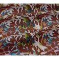 thumbnail image 5 of oneOone Cotton Jersey Brown Fabric Abstract Craft Projects Decor Fabric Printed By The Yard 58 Inch Wide, 5 of 5