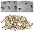 thumbnail image 4 of Kit de Noix Filetées à Tête Plate 100 Pcs, Noix à Rivets Plaquées Zinc Colorées Kit de Noix Filetées à Tête Plate pour Diverses Plaques Métalliques, Fixation, Écrous, 4 of 8