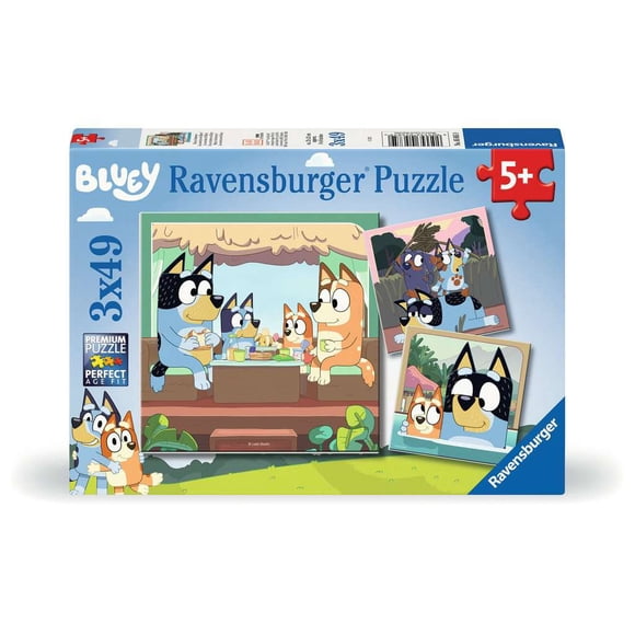 Ravensburger Bluey's Adventures! 3 x 49pc Jigsaw Puzzle