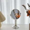 thumbnail image 1 of Dvkptbk Adjustable Normal Three Timesmagnification Double-Sided Makeup Mirror 360Rotation Folding Portable Desk Vanity Mirror with Stand Shower Shaving Cosmetic Mirror Makeup Mirror Home Decor, 1 of 8