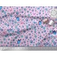 thumbnail image 2 of Soimoi Poly Georgette Fabric Butterfly & Flower Floral Print Fabric by the Yard 52 Inch Wide, 2 of 3