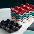 thumbnail image 4 of 6 Cups Egg Tray Serveware, Eggs Dispenser, Egg Holder Set Kitchen Restaurant Fridge Storage Decorative Accessory - Red, 4 of 9