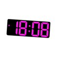thumbnail image 2 of GUOOL Horloge Murale Numérique Calendrier Répétition Table Horloge de Bureau Électronique Alarme LED Rose Rose Rouge, 2 of 9
