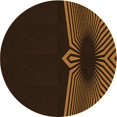 thumbnail image 1 of Ahgly Tapis Rond Lavable en Machine Intérieur Transitionnel Brun Selle, 3 Pieds Rond, 1 of 7