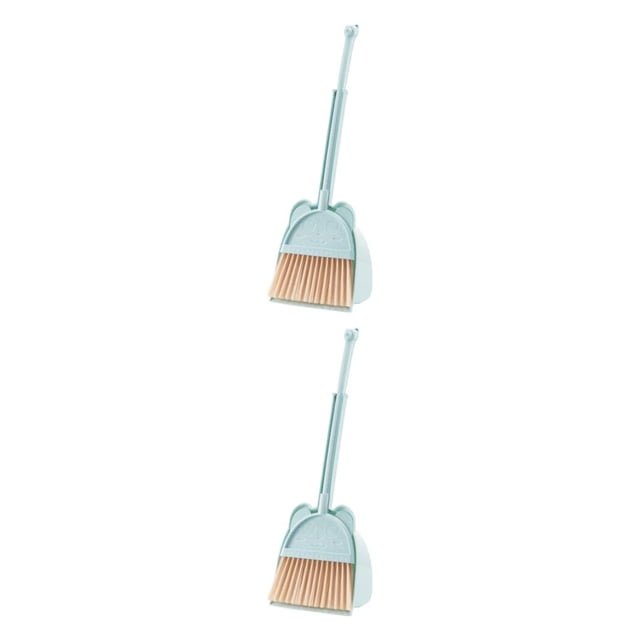 Redempat Detachable Broom With Dustpan Set For Easy Storage And Cleaning Sturdy And Durable Broom And Dustpan blue 2Set