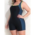 thumbnail image 4 of Charmo Plus Size Swimsuit for Womens Athletic Boyleg One Piece Bathing Suit, 4 of 5