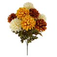 thumbnail image 1 of Mainstays 50.8 cm Indoor Artificial Mum Bush, Cream Orange Color, 1 of 5