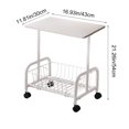 thumbnail image 3 of YIMWNYI Rolling Cart Table, Side Table with Mesh Shelves, Compact Storage Solution, Multi-Functional Nightstand, Mobile Coffee Table, Versatile Furniture for Living Room, Bedroom, Kitchen, 3 of 8