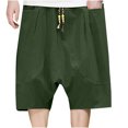 thumbnail image 1 of Gifts for Men LSLJS Men's Summer Solid Color Pocket Drawstring Shorts Mens Shorts, 1 of 5
