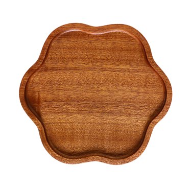 Assiette en Bois en Forme de Pétale 1 Pce Assiette de Fruits et Pain Petite Assiette Assiette en Bois pour la Maison