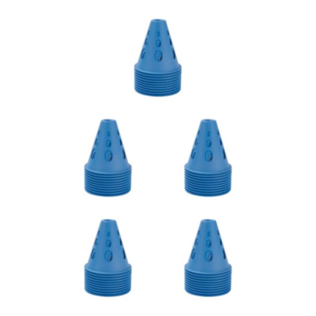 Transemion 10pcs/set Sturdy And Portable Hollow Windproof Roller Skating Pile For Versatile blue 5Set