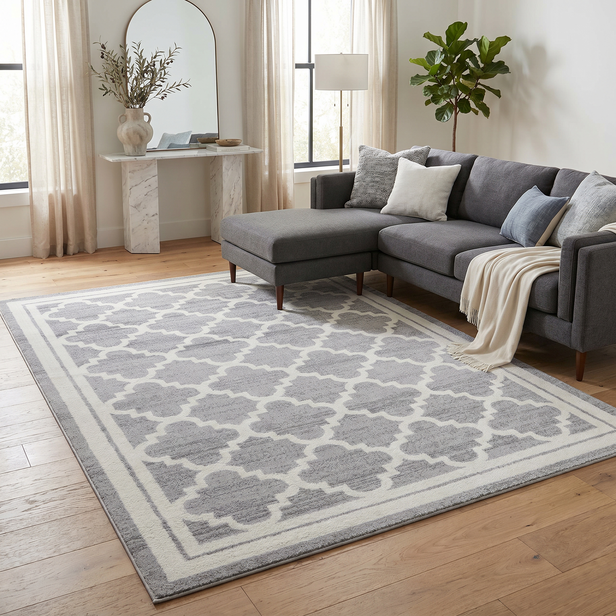 Rug Branch Collection Sakarya Tapis d'intérieur marocain moderne