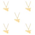 thumbnail image 3 of kurtrusly Unique Map Of Sicilia Necklace Crafted With Stainless Steel For Modern Look gold 5Set, 3 of 6