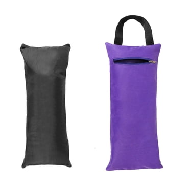 GOGO Sac de Sable de Yoga pour Entraînement et Mise en Forme, Sac de Sable Violet Non Rempli avec Sac Intérieur Imperméable, 16 x 7 Pouces